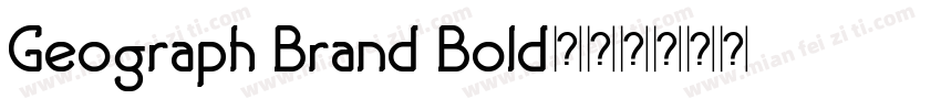 Geograph Brand Bold字体转换